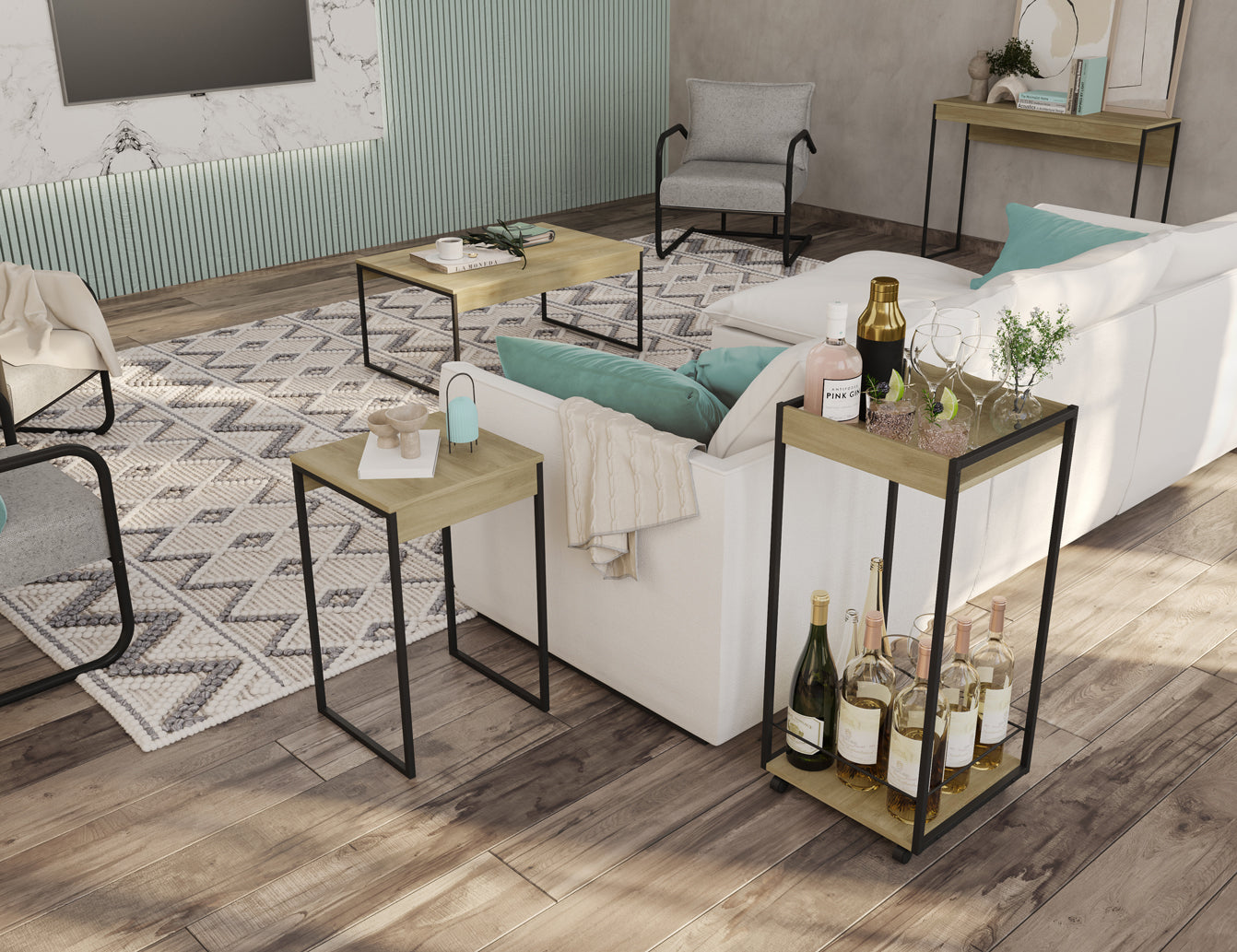 Mesa Lateral / Auxiliar Lumber / ÚLTIMA UNIDAD